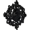 Ekena Millwork Katheryn Ceiling Medallion, Hand-Painted Jet Black, 22 1/2"W x 30 3/8"H x 1 1/2"P CM30KTBLF - alternate 3
